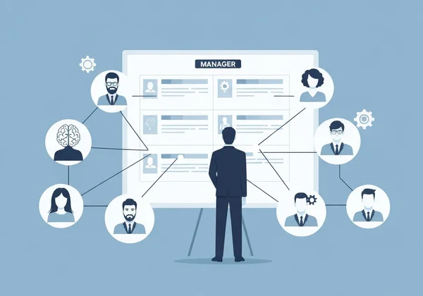 Manager strategically assigning roles for optimal team performance