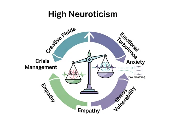 Neuroticism score interpretation example