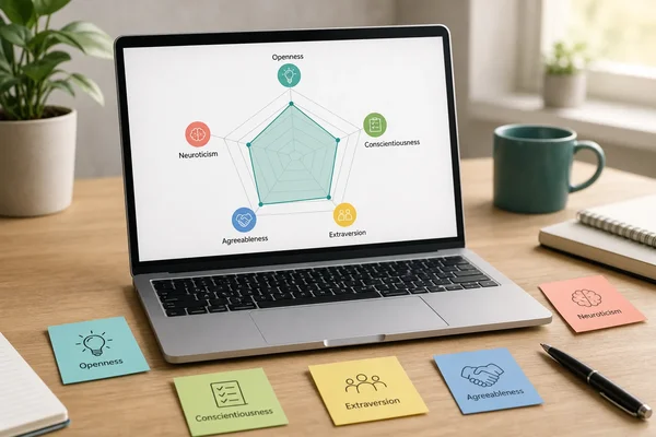 Big Five trait radar chart