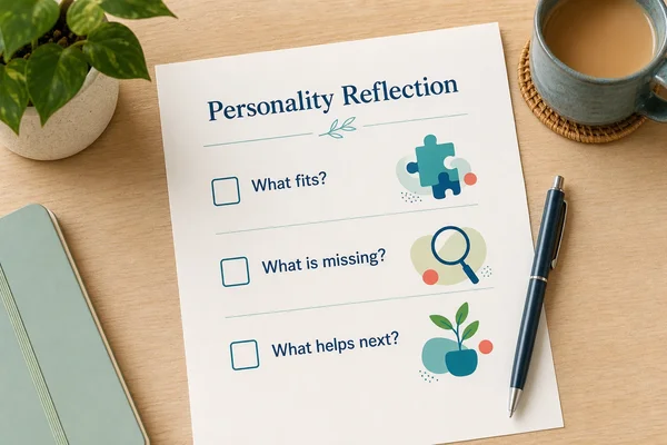 Personality reflection checklist