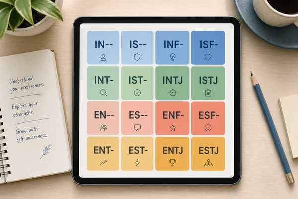 Sixteen type preference grid