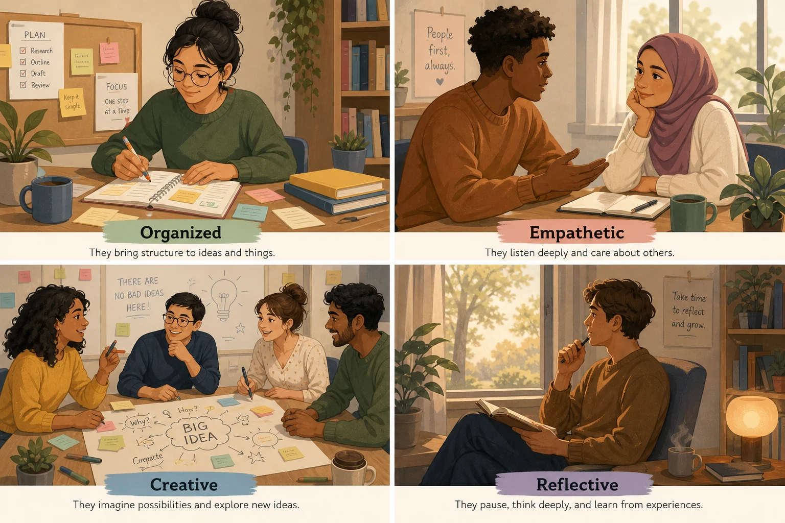 Real life personality examples